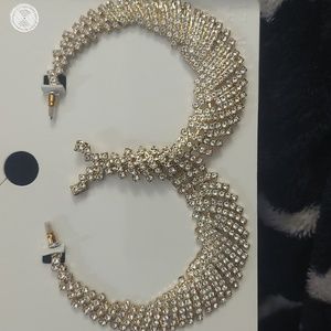 NWT forever 21 gold tone‎ earring hoops